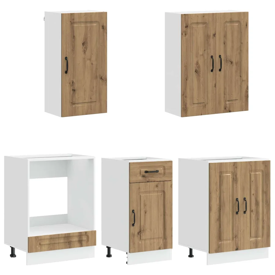 Unité de cuisine KALMAR 5 pcs Chêne artisanal Bois d'ingénierie - 3