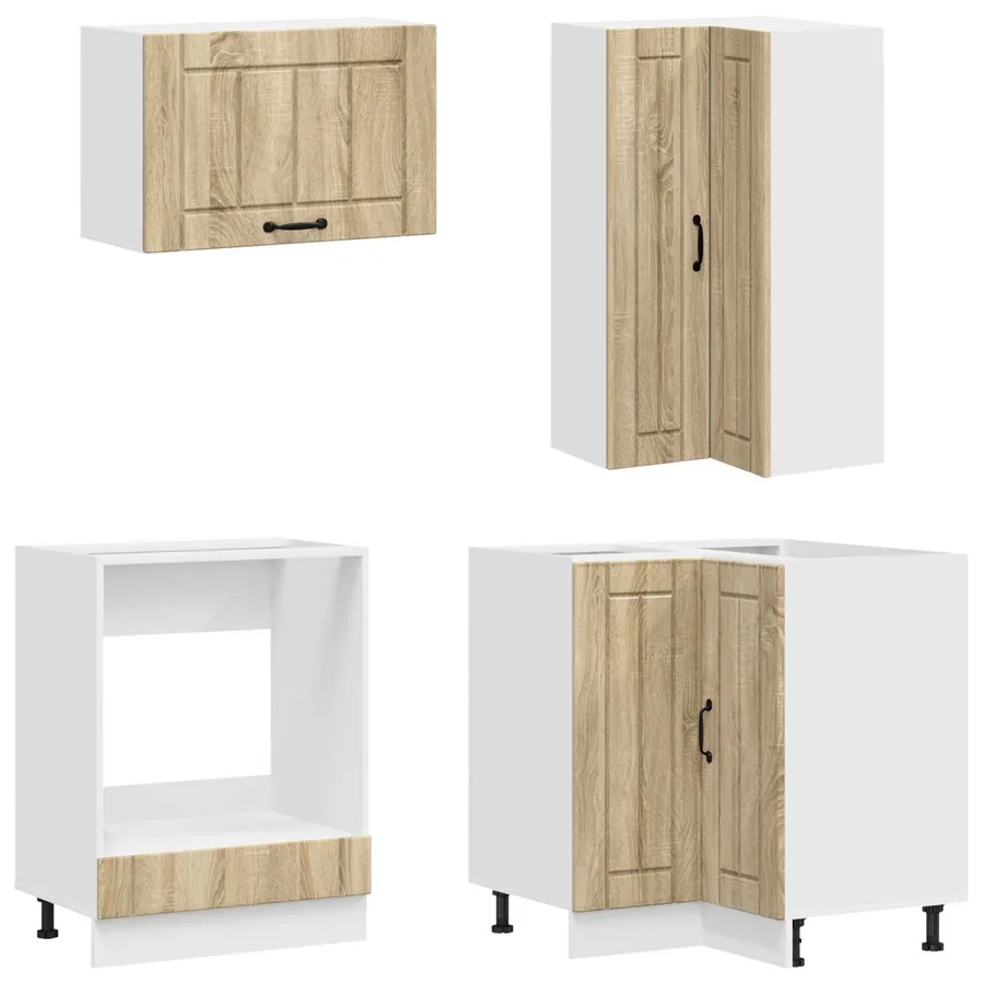 Unité de cuisine LUCCA 8 pcs Chêne Sonoma Bois d'ingénierie - 4