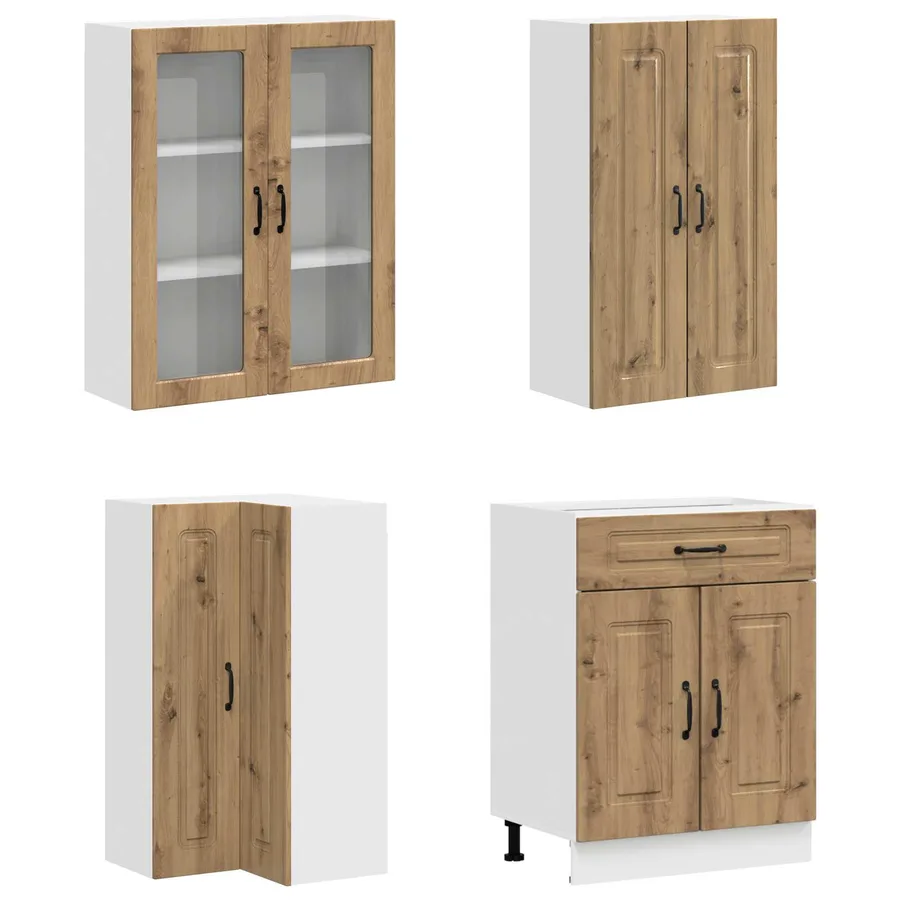 Unité de cuisine KALMAR 8 pcs Chêne artisanal Bois d'ingénierie - 3