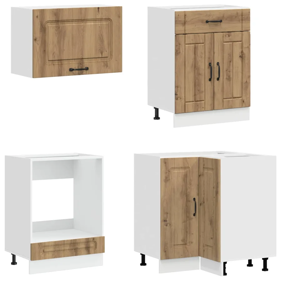 Unité de cuisine KALMAR 8 pcs Chêne artisanal Bois d'ingénierie - 4