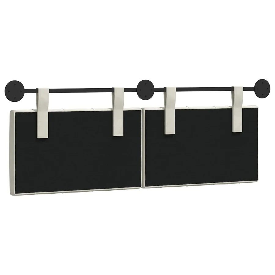 Tête de lit suspendue Avec lumière LED Crème Velours - 7