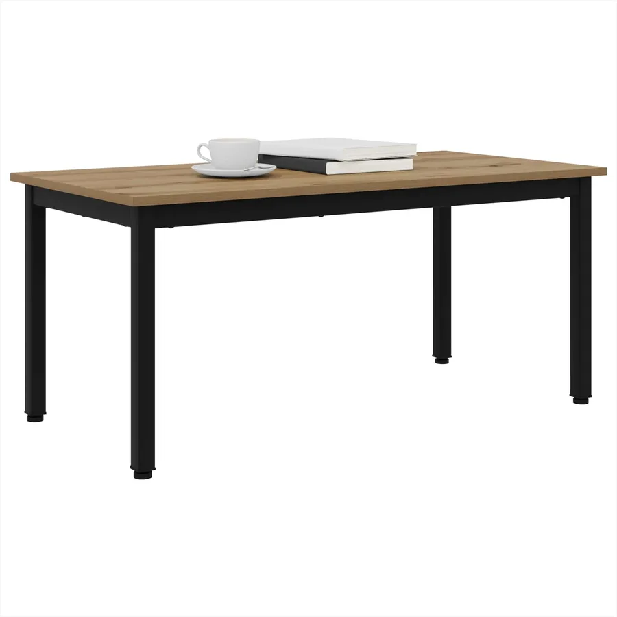 Table basse Chêne artisan 100 x 50 x 45 cm Bois d'ingénierie - 3