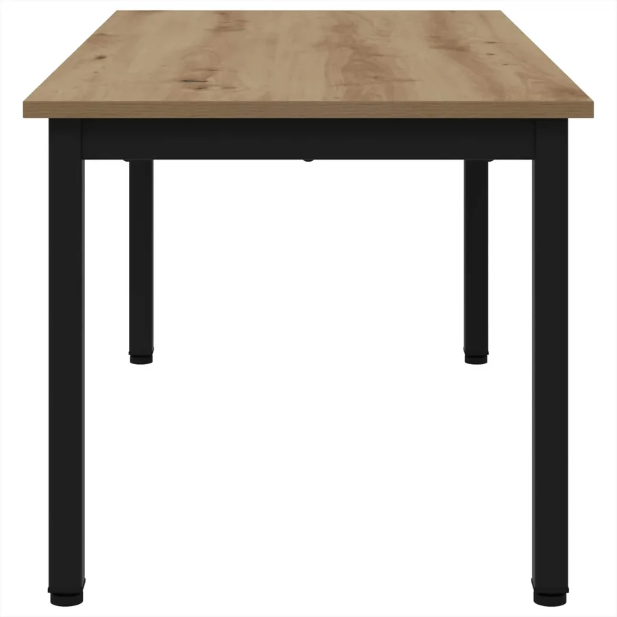 Table basse Chêne artisan 100 x 50 x 45 cm Bois d'ingénierie - 6