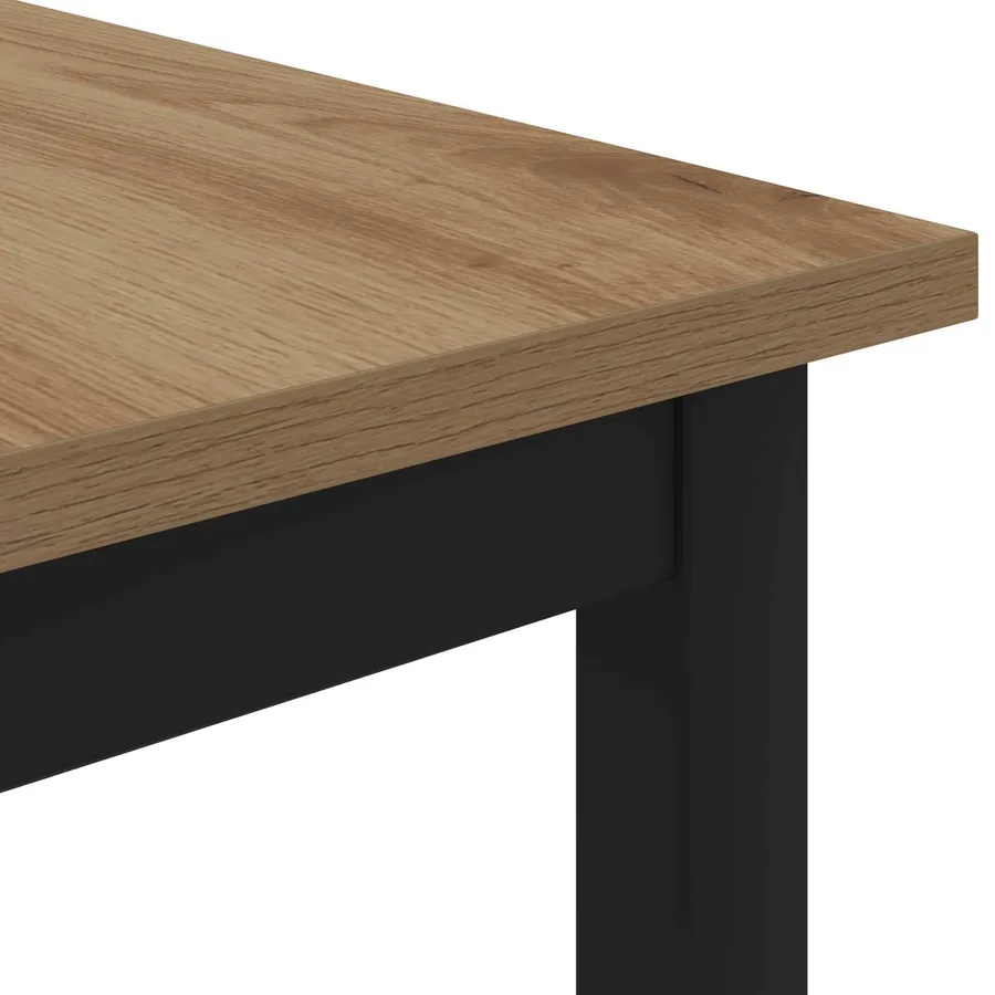 Table basse Chêne artisan 100 x 50 x 45 cm Bois d'ingénierie - 7