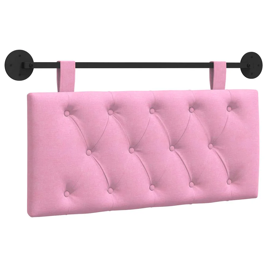 Tête de lit suspendue Rose Tissu - 2