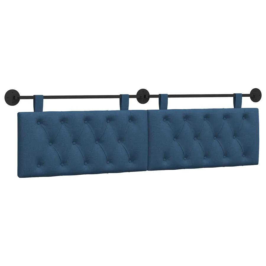 Tête de lit suspendue Bleu Tissu - 2