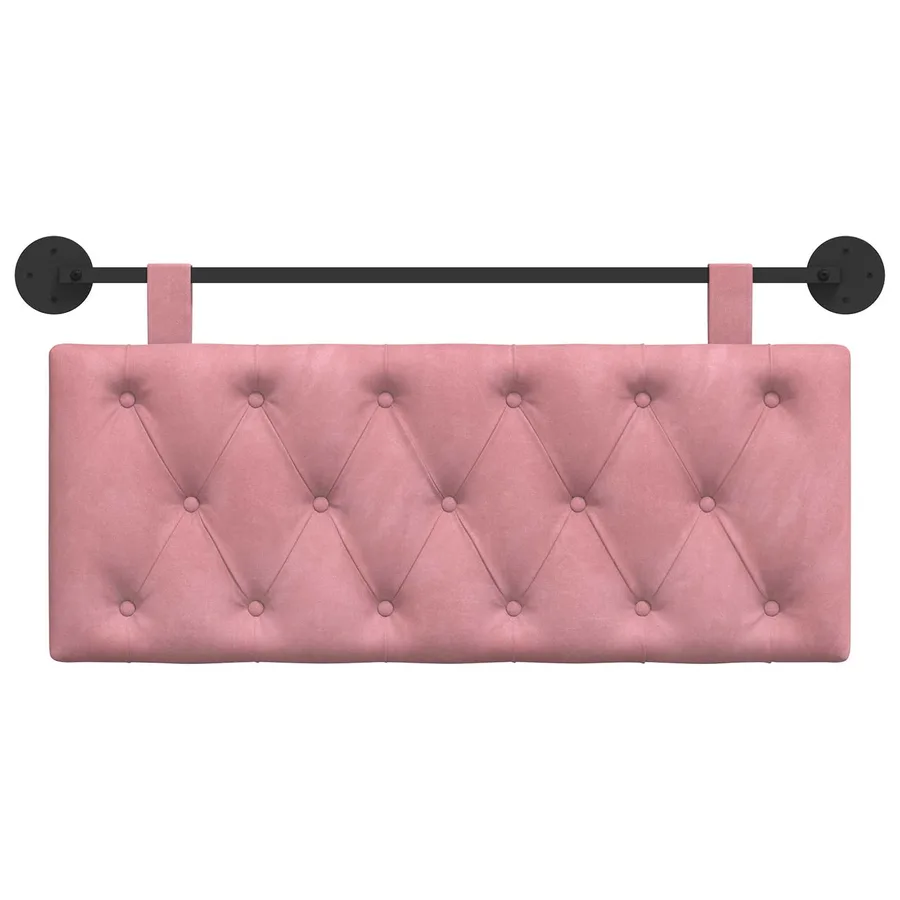 Tête de lit suspendue Avec lumière LED Rose Velours - 5