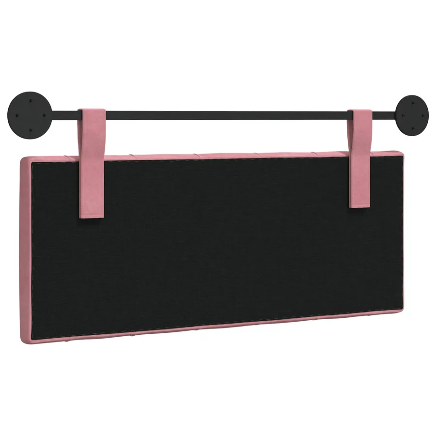Tête de lit suspendue Avec lumière LED Rose Velours - 7
