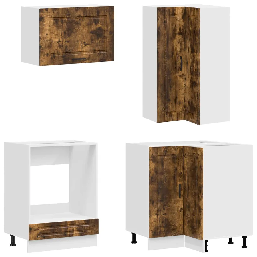 Unité de cuisine PORTO 8 pcs Chêne fumé Bois d'ingénierie - 4