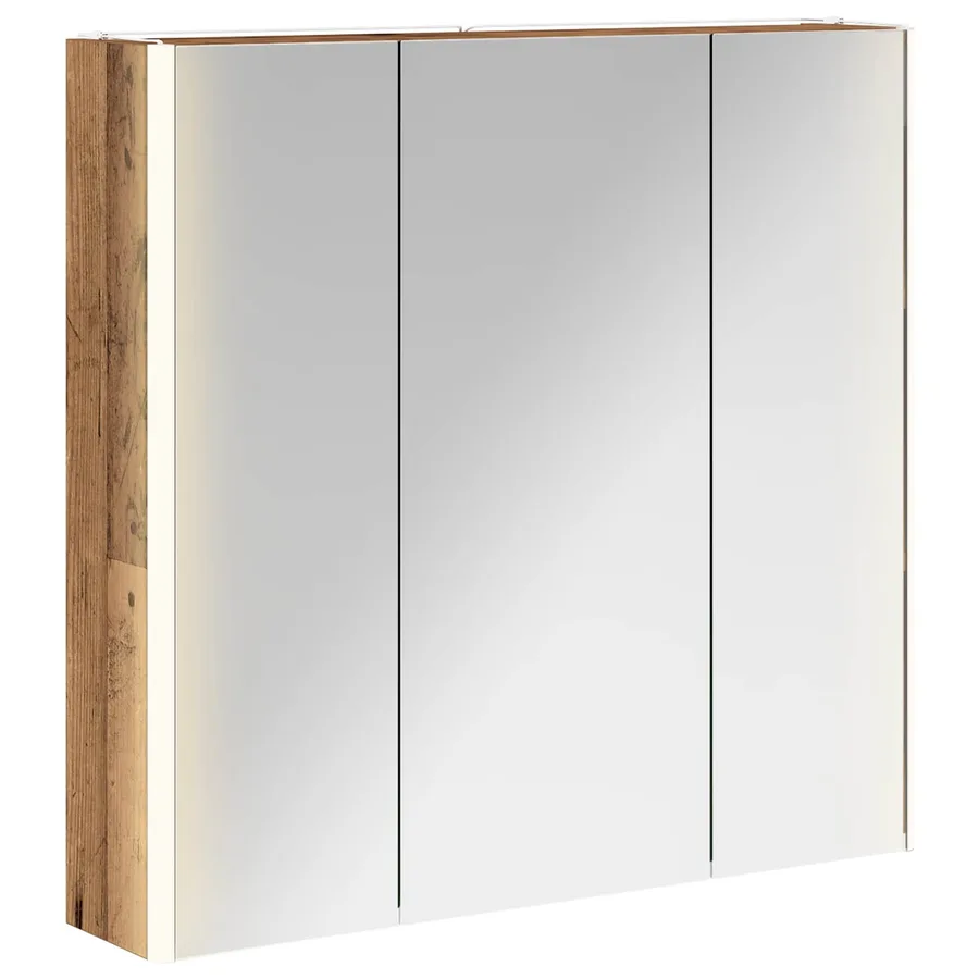 Armoire Miroir de Salle de Bain Bois ancien 73.5 x 15.5 x 70 cm - 2