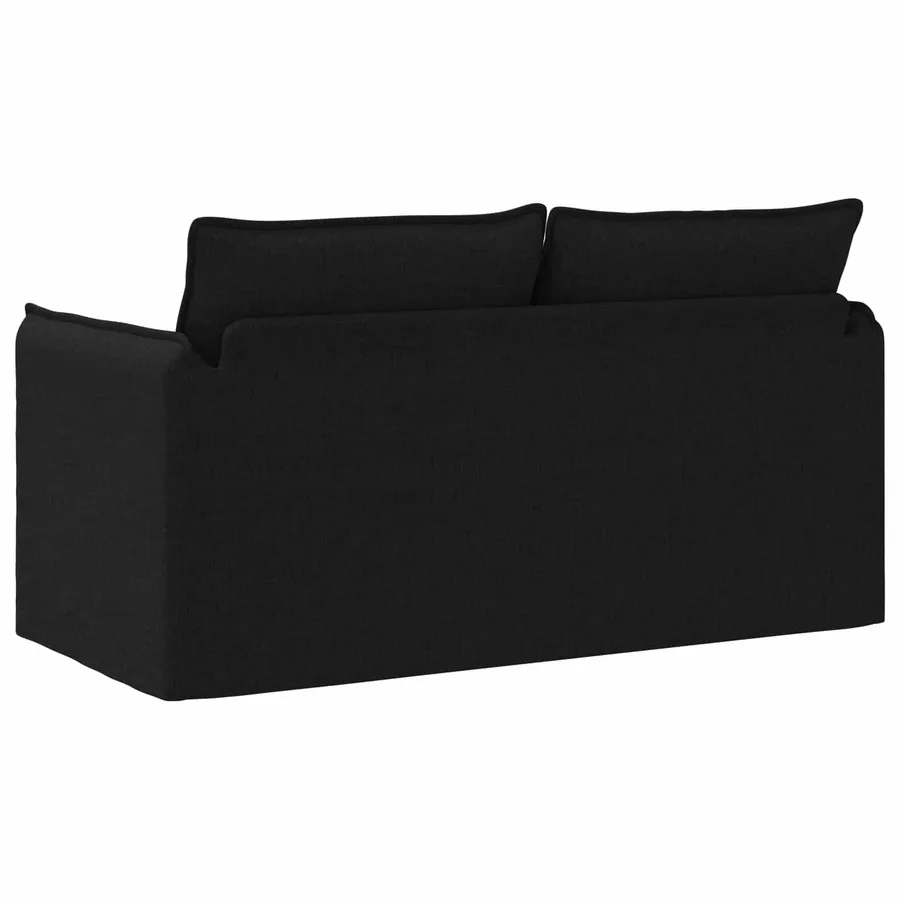 Canapé Noir 156 x 82 x 85 cm tissu - 6
