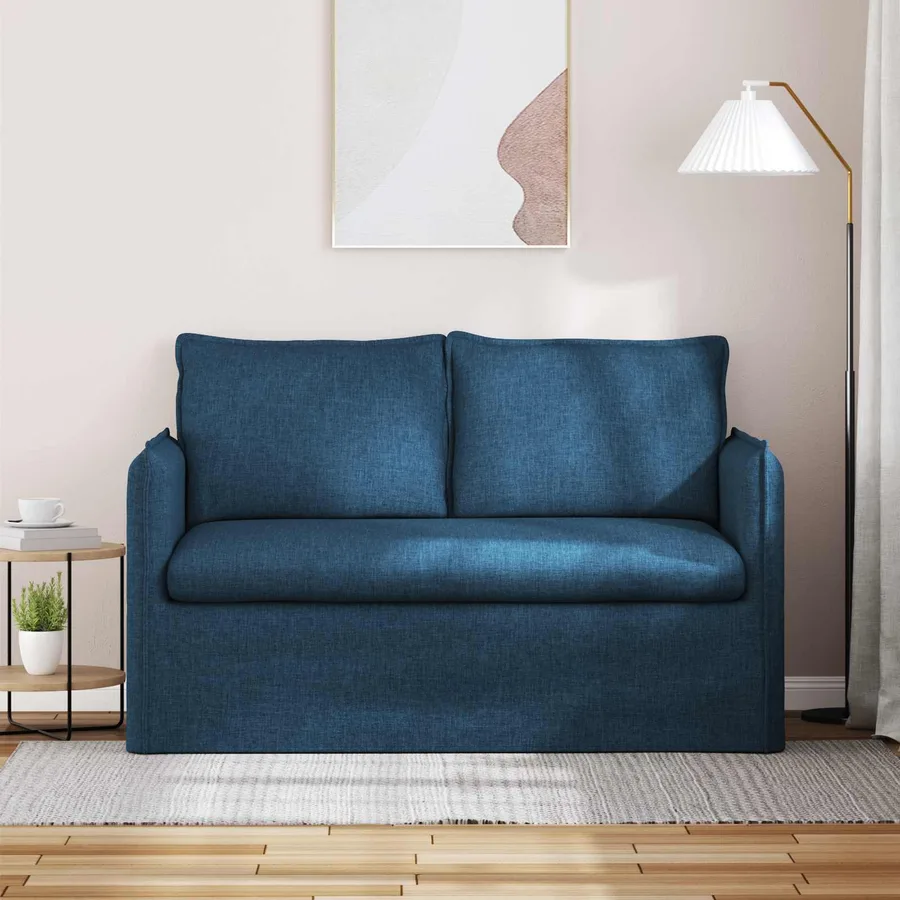 Canapé Bleu 136 x 82 x 85 cm tissu - 3