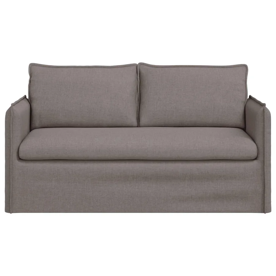 Canapé Taupe 156 x 82 x 85 cm tissu - 4