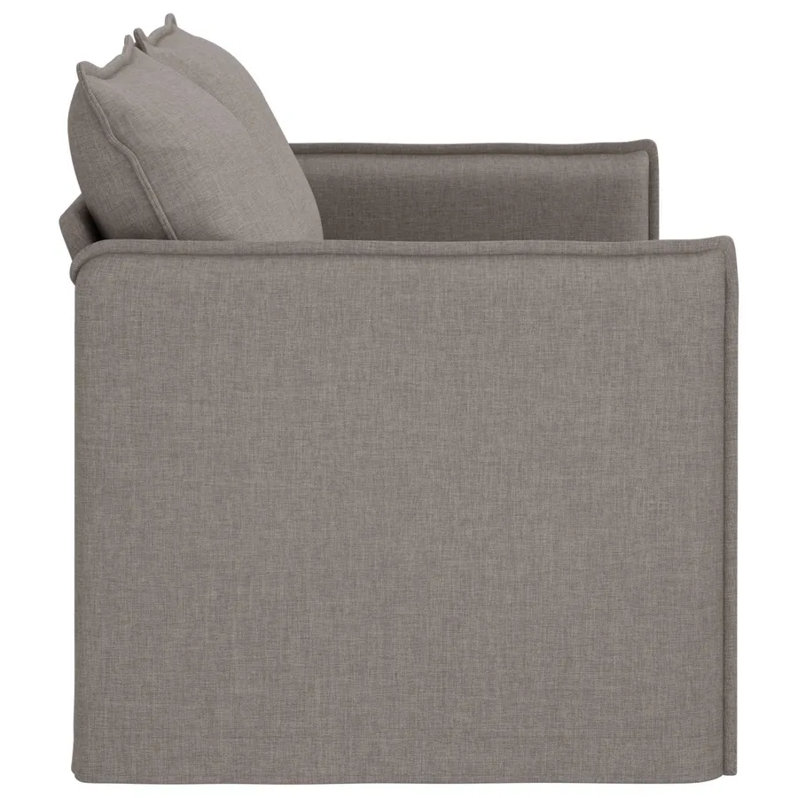 Canapé Taupe 156 x 82 x 85 cm tissu - 5