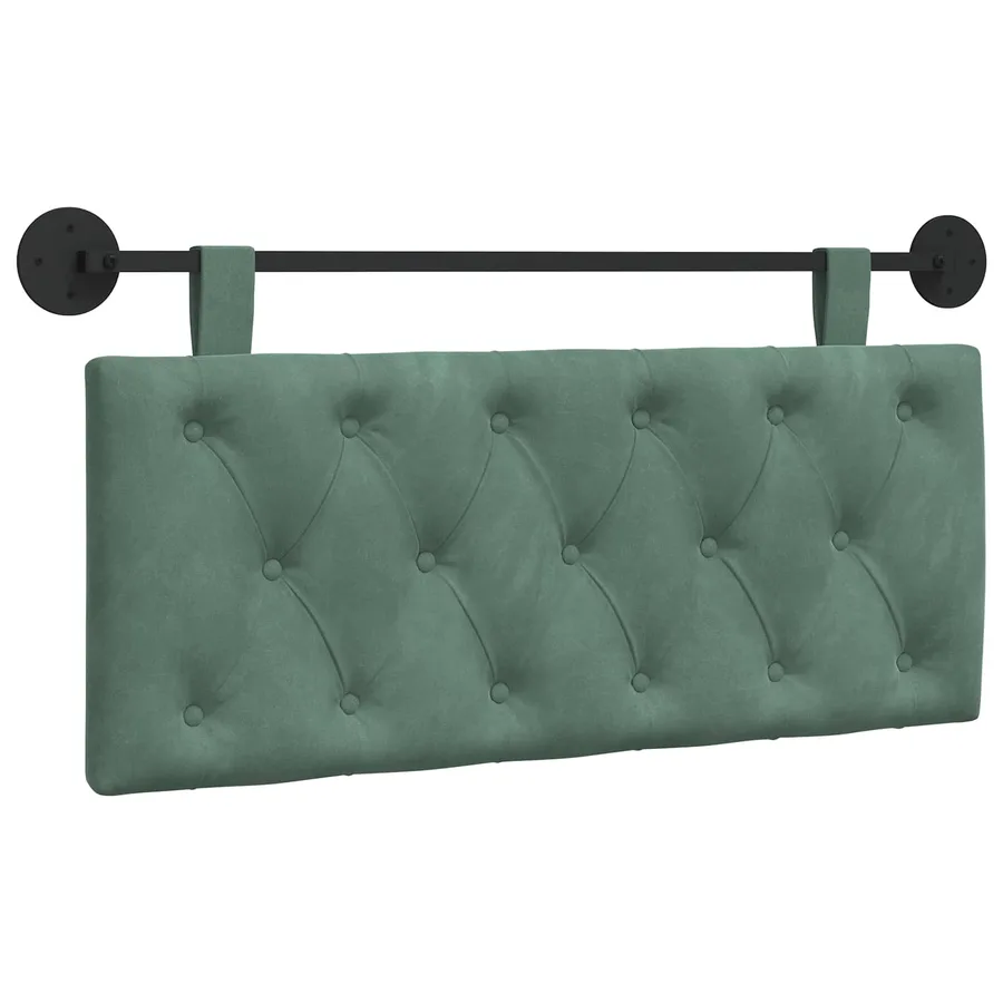 Tête de lit suspendue Avec lumière LED Vert Mer Velours - 2