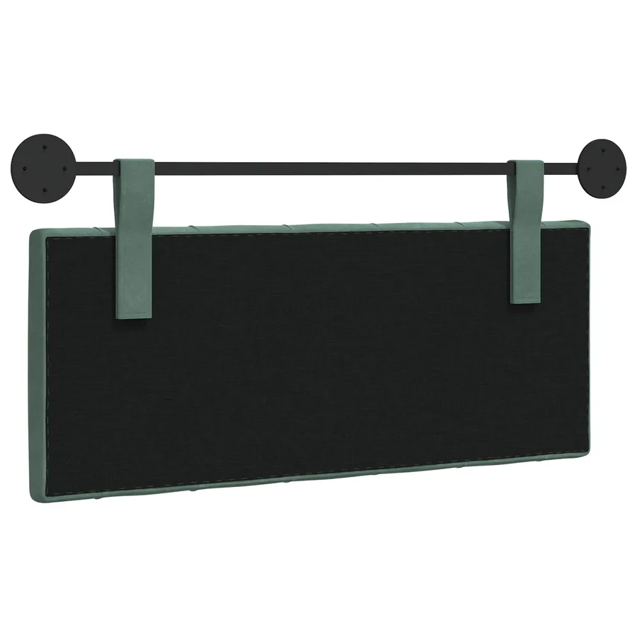 Tête de lit suspendue Avec lumière LED Vert Mer Velours - 7
