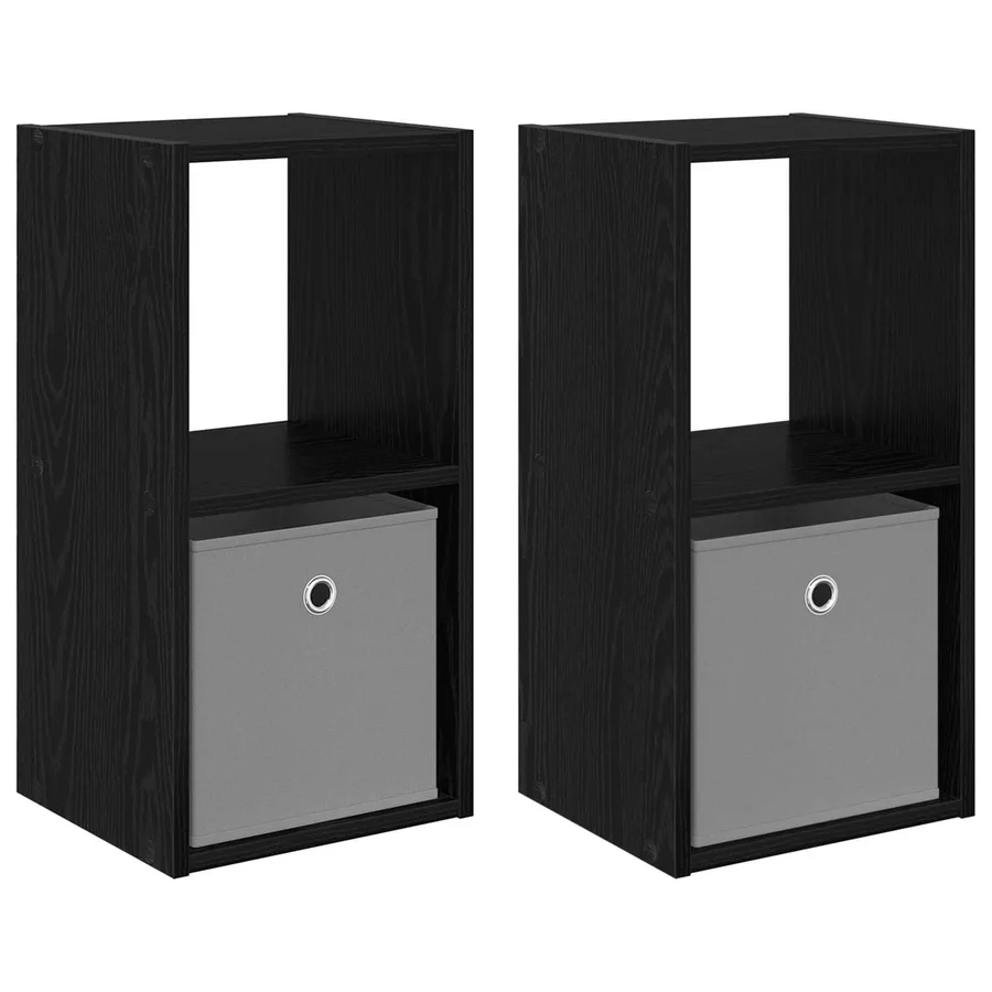 Table de chevet 2 pcs Chêne noir 30,5 x 27 x 59,5 cm - 2