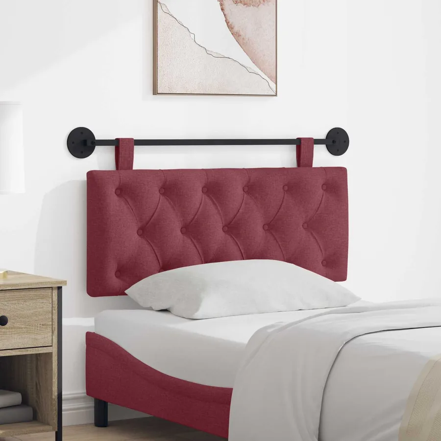 Tête de lit suspendue Bordeaux Tissu