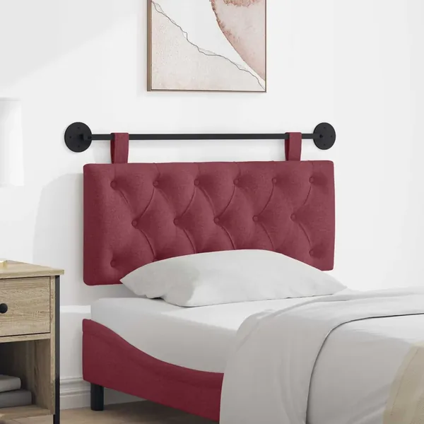 Tête de lit suspendue Bordeaux Tissu