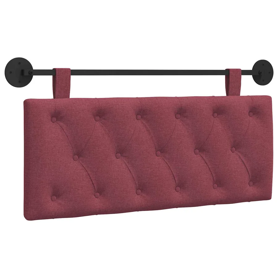 Tête de lit suspendue Bordeaux Tissu - 2