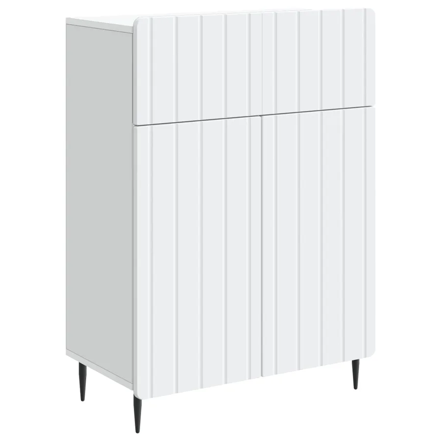 Buffet Blanc 66 x 34,5 x 92 cm Bois d'ingénierie - 2