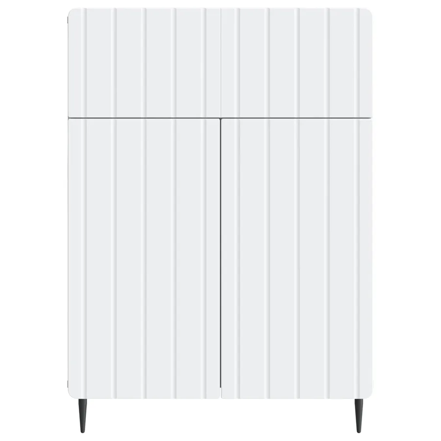 Buffet Blanc 66 x 34,5 x 92 cm Bois d'ingénierie - 6