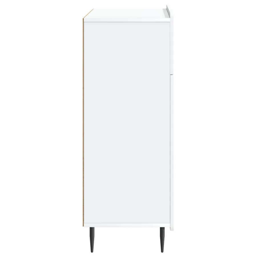 Buffet Blanc 66 x 34,5 x 92 cm Bois d'ingénierie - 7