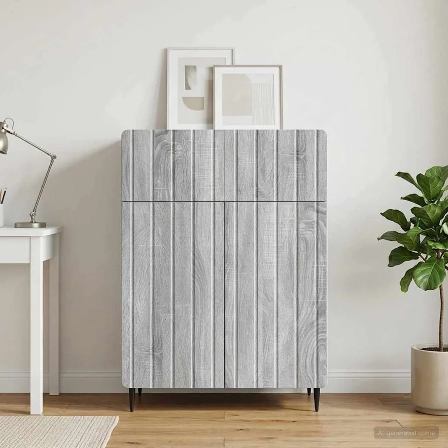 Buffet Sonoma gris 66 x 34,5 x 92 cm Bois d'ingénierie