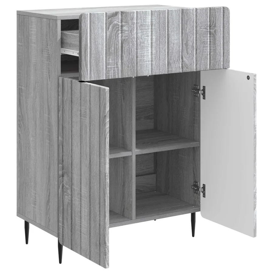 Buffet Sonoma gris 66 x 34,5 x 92 cm Bois d'ingénierie - 5
