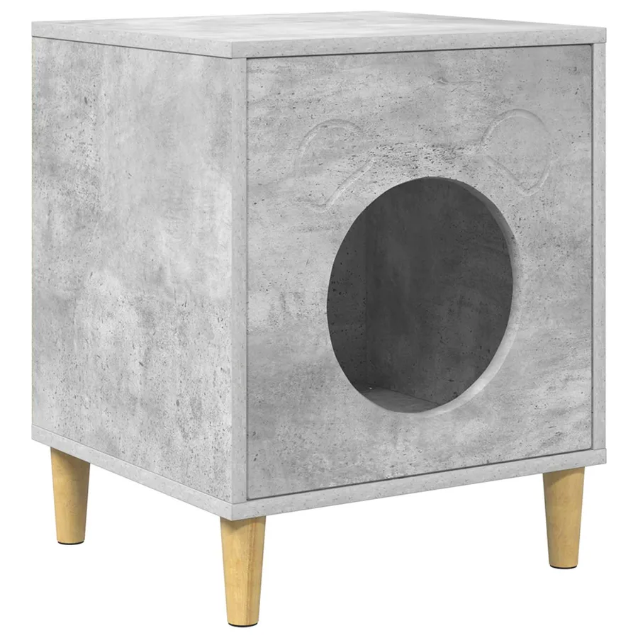 Maison pour chat Béton 42,5 x 40 x 53 cm Bois d'ingénierie - 2
