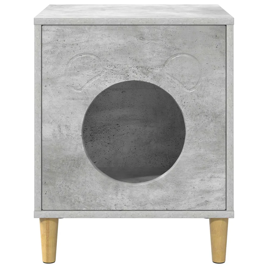 Maison pour chat Béton 42,5 x 40 x 53 cm Bois d'ingénierie - 5