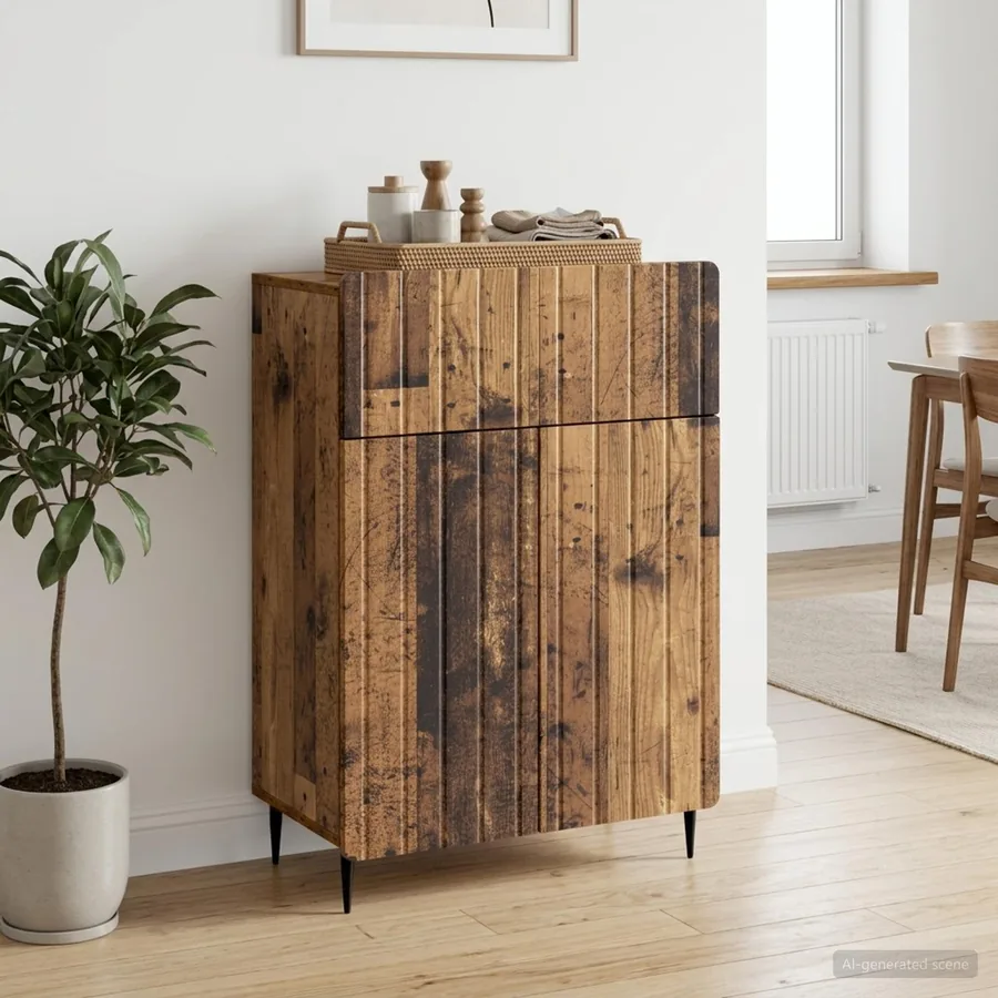 Buffet Bois ancien 66 x 34,5 x 92 cm Bois d'ingénierie