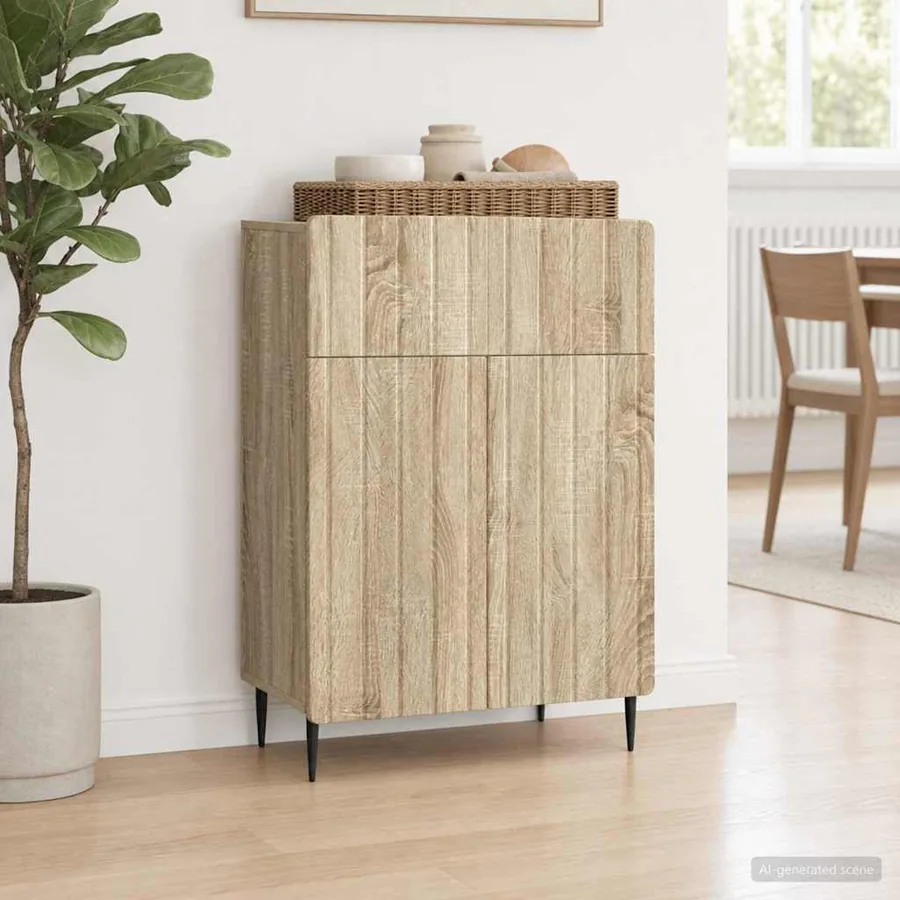 Buffet Chêne Sonoma 66 x 34,5 x 92 cm Bois d'ingénierie