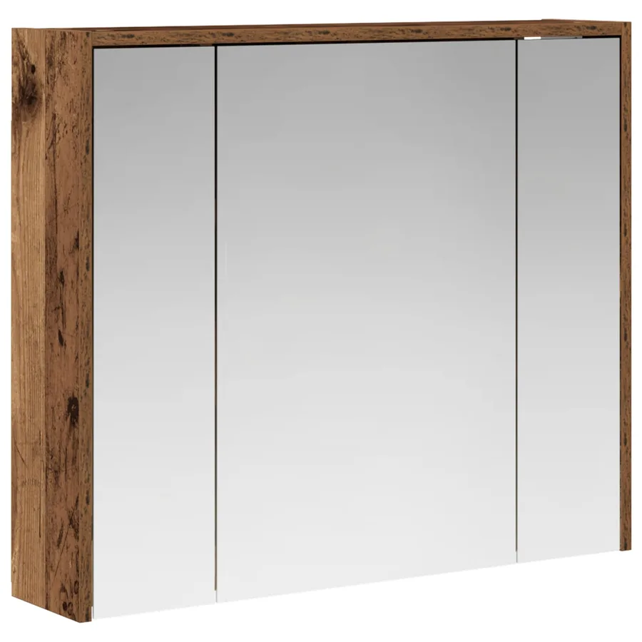 Armoire Miroir de Salle de Bain Bois ancien 73,5 x 16 x 62,5 cm - 2