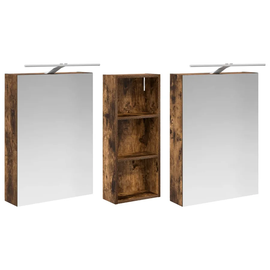 Ensemble de Meubles de Salle de Bain 3 pcs 130 x 14,5 x 70 cm - 5