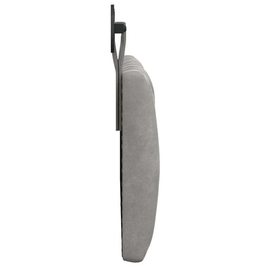 Tête de lit suspendue Avec lumière LED Gris clair Velours - 6
