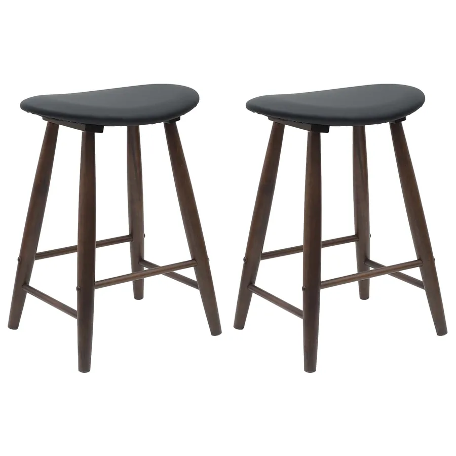 Chaises de salle à manger 2 pcs Marron Clair 46 x 37 x 63 cm - 2