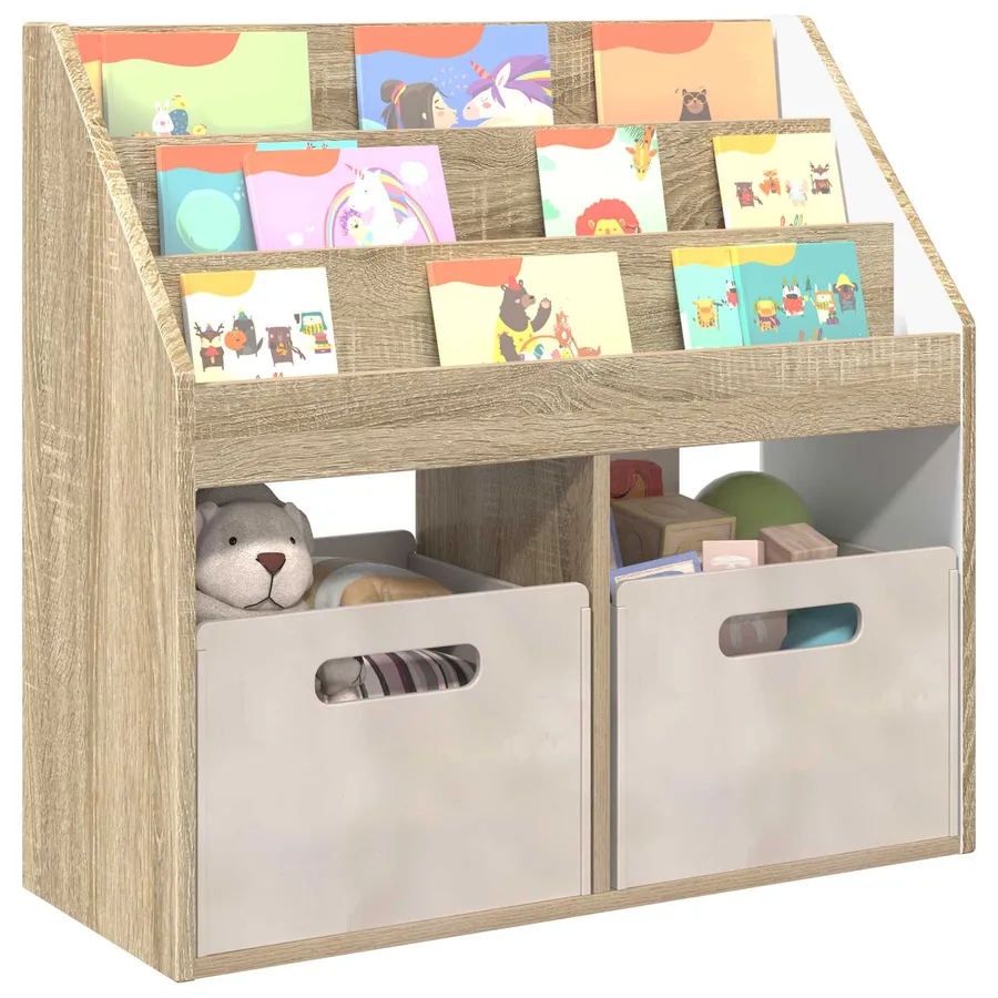 Bibliothèque pour enfants Chêne Sonoma 72,5 x 29,5 x 69 cm - 3