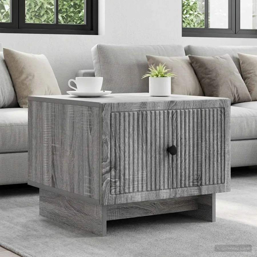 Table basse Sonoma gris 49 x 50 x 40 cm Bois d'ingénierie