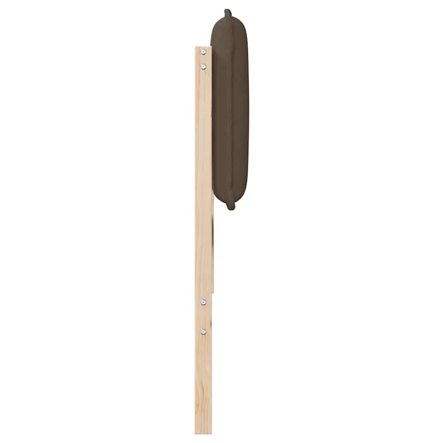 Tête de lit capitonnée Gris Naturel et Clair 135 cm Pin massif - 5