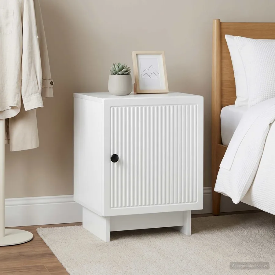 Cabinet de chevet 2 pcs Blanc 43 x 34,5 x 50 cm