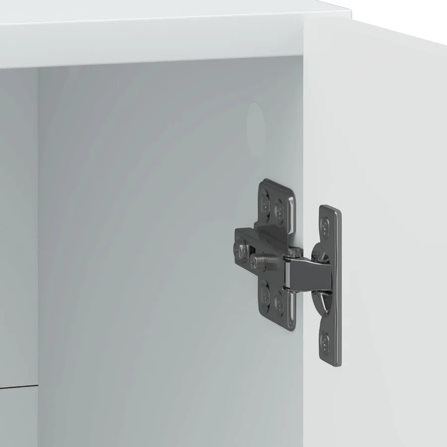 Cabinet de chevet 2 pcs Blanc 43 x 34,5 x 50 cm - 11