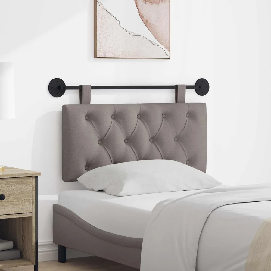 Tête de lit suspendue Taupe Tissu
