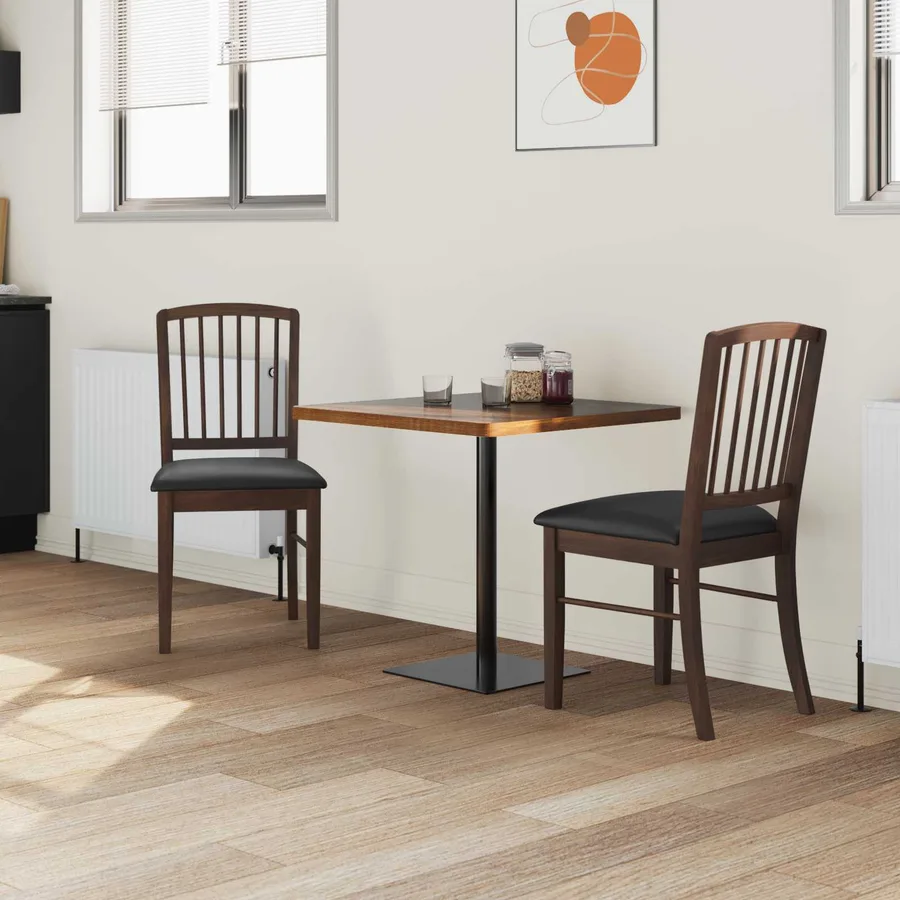 Chaises de salle à manger 2 pcs Marron Clair 50 x 52,5 x 91 cm - 3