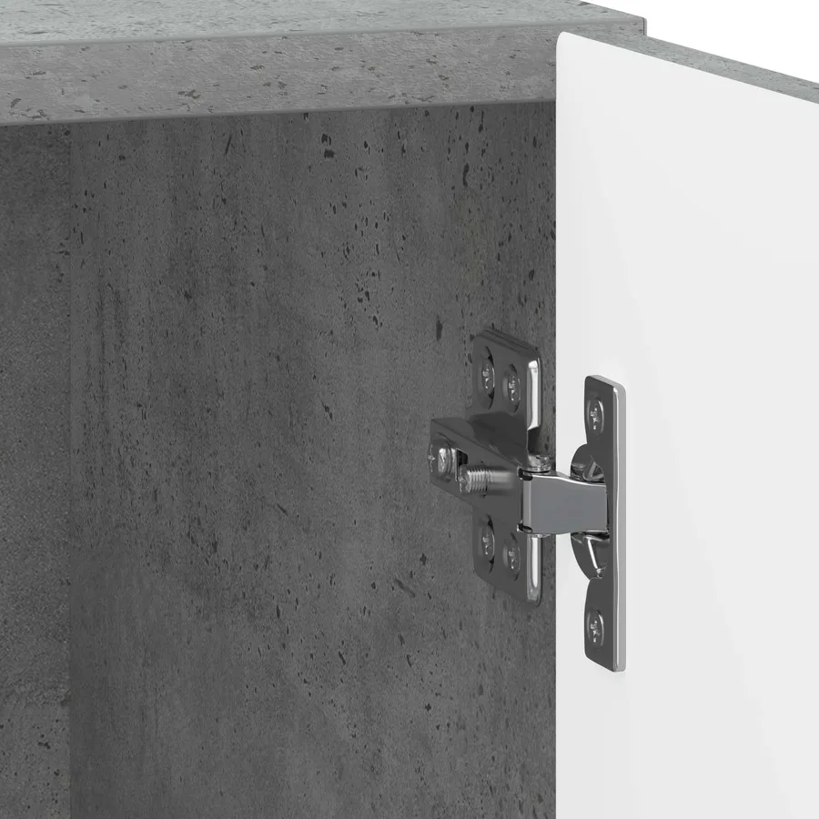 Cabinet de chevet Gris béton 43 x 34,5 x 50 cm - 9