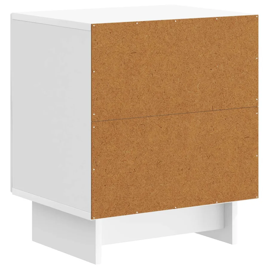 Cabinet de chevet Blanc brillant 43 x 34,5 x 50 cm - 7