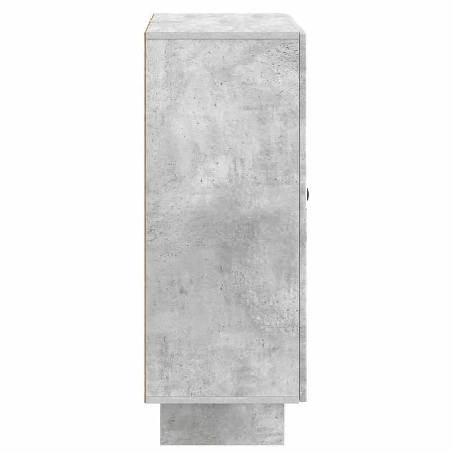 Buffet Gris béton 66 x 34,5 x 90 cm Bois d'ingénierie - 7