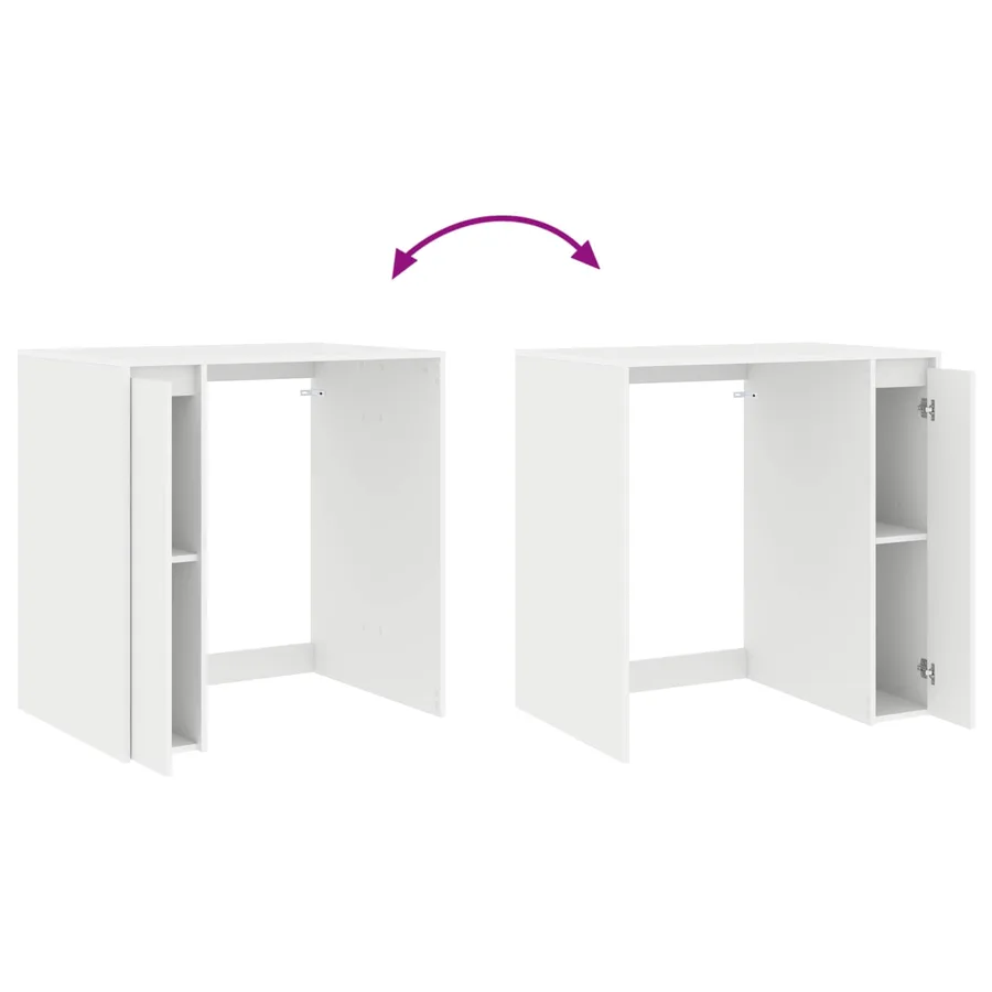 Armoire pour machine à laver avec porte Blanc 87 x 60 x 89 cm - 10