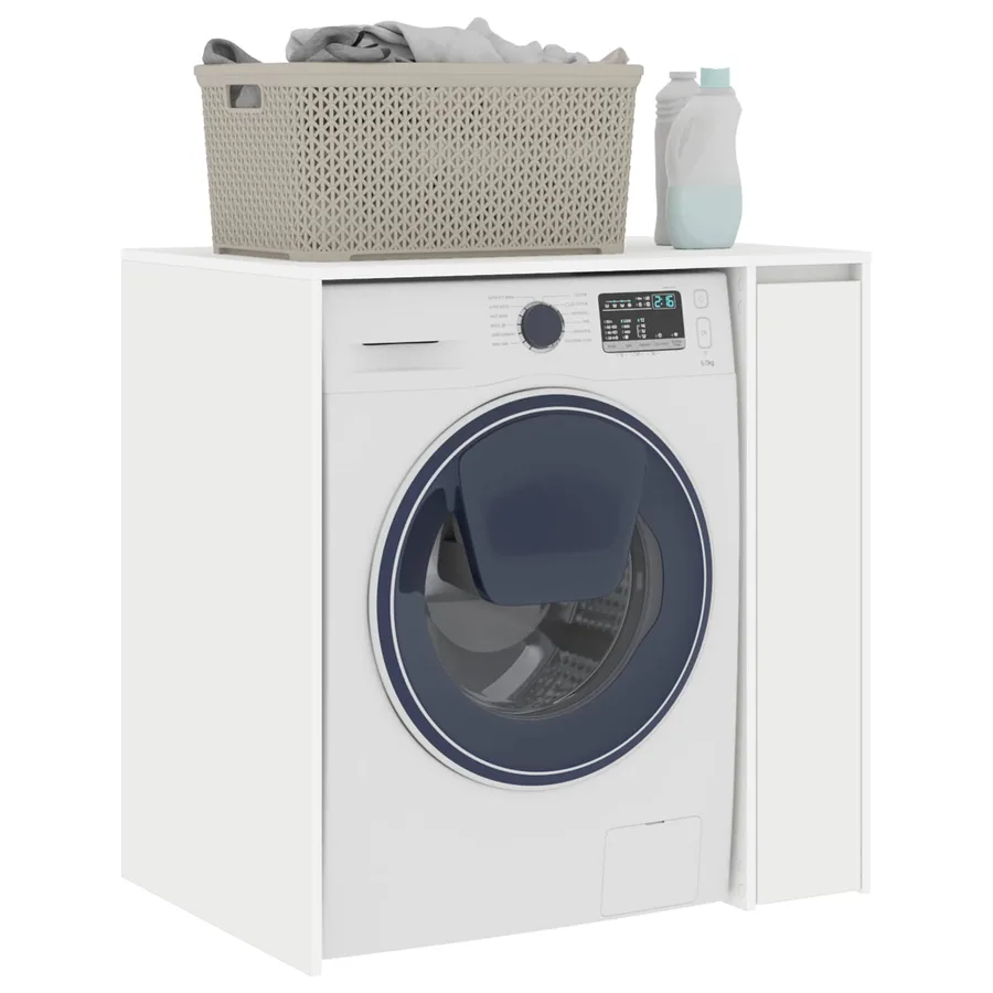 Armoire pour machine à laver avec porte Blanc 87 x 60 x 89 cm - 3