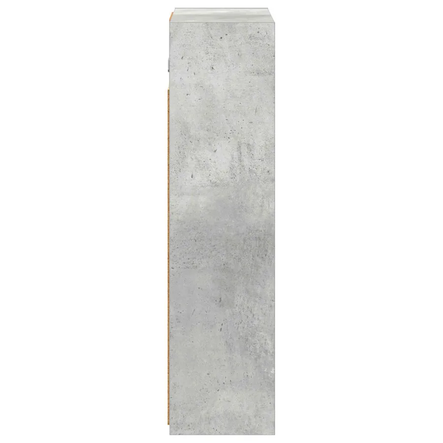 Armoire Miroir de Salle de Bain Gris béton 43 x 16 x 62.5 cm - 7